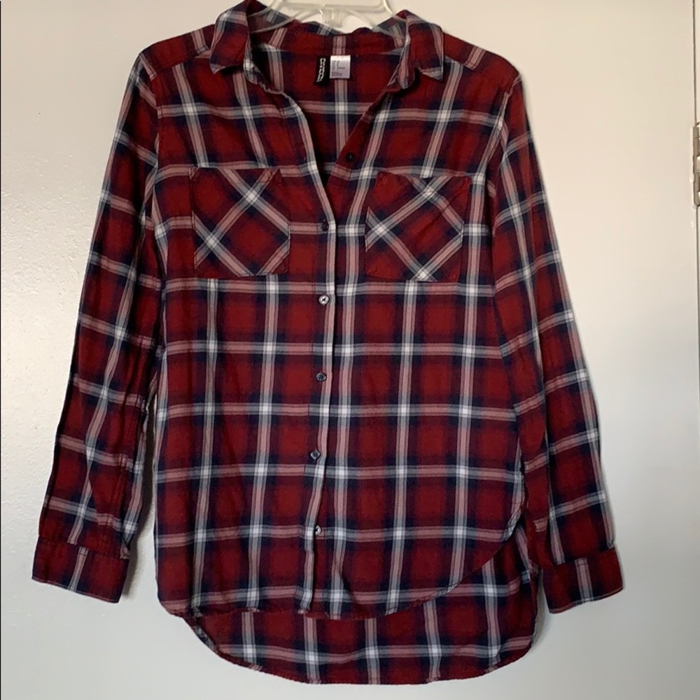HM Plaid Shirt Size US 4
